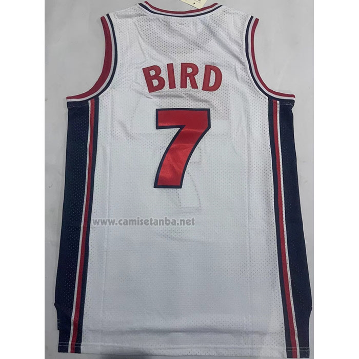 Camiseta USA 1992 Larry Bird #7 Blanco1